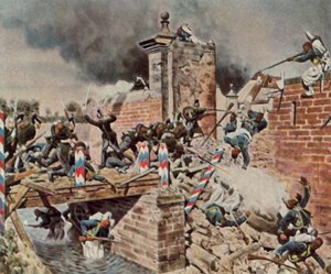 Sturm auf das Landauer Tor in Weißenburg, 4. August 1870 von Carl Rochling