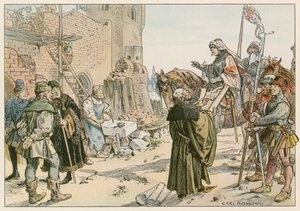 Friedrich II. bei der Grundsteinlegung der Burg an der Spree im Jahr 1443