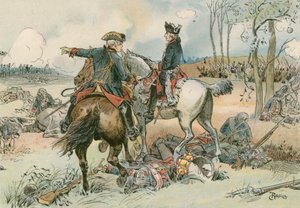 Friedrich der Große in der Schlacht bei Kolin, 1757