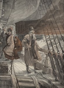 Auf dem Deck eines Schiffes