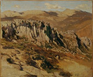 Felsenlandschaft bei Olevano