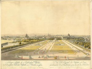 Wien vom Belvedere aus von Carl Schütz