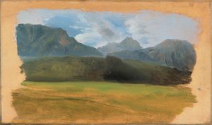 Blick aus der Ramsau gegen das Dachsteinmassiv
