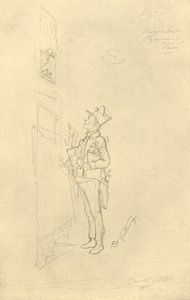 Der Gratulant, Mitte-Ende 19. Jahrhundert, ca. 1924 von Carl Spitzweg