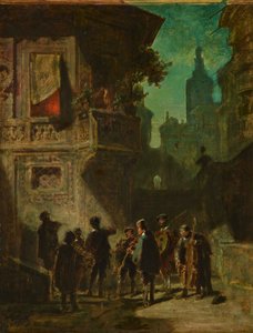 Spanische Serenade aus dem Barbier von Sevilla, ca. 1856