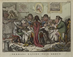 Deutsche essen Sauerkraut von Carl Starcke