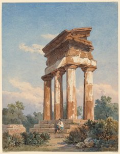 Eine Tempelruine in Agrigent