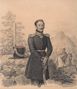 Porträt von Fjodor Alexandrowitsch Bekowitsch-Tscherkasski 1791-1833, 1822
