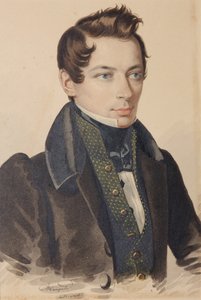 Porträt von Sergei Fyodorovich Plautin 1798-1881, 1830er Jahre