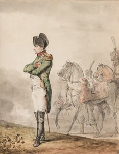 Kaiser Napoleon Bonaparte I (1769-1821) bei Austerlitz von Carle (attr. to) Vernet