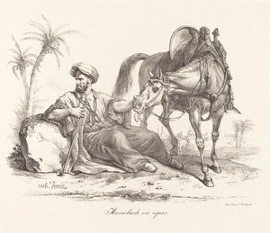 Ein Mameluck ruht von Carle Vernet