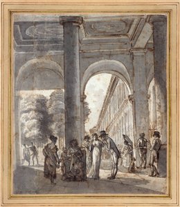 Der Königspalast im Jahr 1810 von Carle Vernet