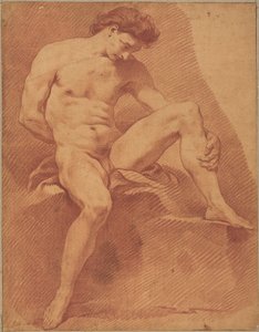 Sitzender männlicher Akt von Carle van Loo