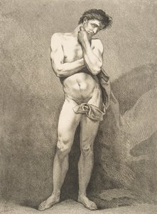 Ein Académie: Stehender Mann