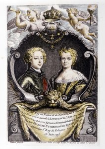 Ludwig XV. und Marie Leszczyńska: Ludwig XV. (15 Jahre alt) und Marie Leszczyńska (22 Jahre alt)