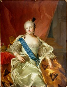 Porträt der Kaiserin Elisabeth Petrowna, 1760 von Carle van Loo