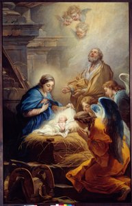Die Anbetung der Engel. Gemälde von Carle van Loo (1705-1765)