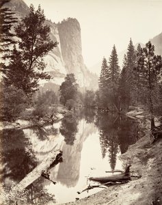 Washington Tower, Yosemite, ca. 1872, gedruckt ca. 1876 von Carleton E. Watkins.