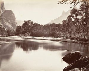 Blick ins Yosemite-Tal, ca. 1872, gedruckt ca. 1876 von Carleton Emmons Watkins