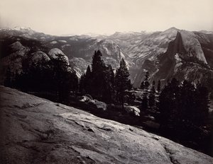 Blick vom Sentinel Dome, Yosemite, 1865-66
