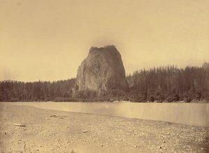 [Castle Rock, Columbia River] von Carleton Watkins