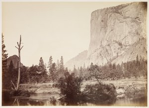 El Capitan, 3600 ft., Yosemite von Carleton Watkins