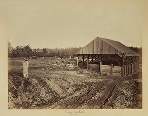 Oswego Eisenwerke, Willamette River von Carleton Watkins