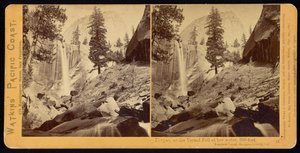 Piwyac, oder der Frühlingsfall, 300 Fuß, Yosemite-Tal, Mariposa County, Kalifornien von Carleton Watkins