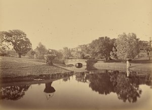 Teich und Brücke, Thurlow Lodge von Carleton Watkins