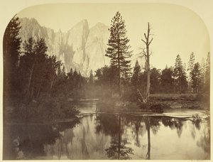 Flussblick - Talabwärts - Yosemite von Carleton Watkins