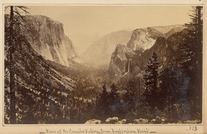 Yosemite-Tal vom Mariposa-Pfad von Carleton Watkins