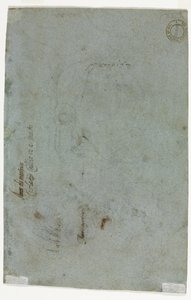 Skizze eines Kinderkopfes (verso)