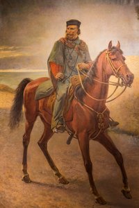 Giuseppe Garibaldi zu Pferd