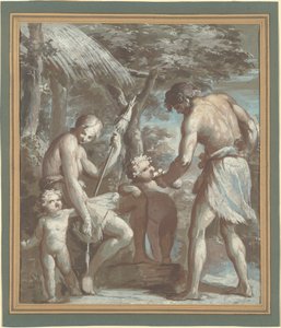Adam und Eva mit Kain und Abel von Carlo Baratta