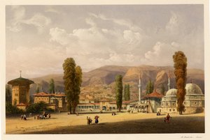 Der Khan-Palast von Bakhchisaray, 1856 von Carlo Bossoli