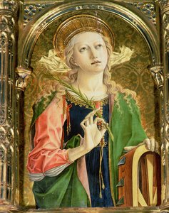 Heilige Katharina von Alexandria (Detail) von Carlo Crivelli