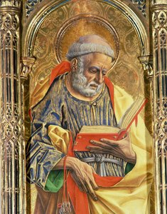 Heiliger Petrus (Detail) von Carlo Crivelli