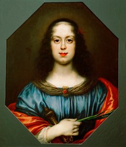 Porträt von Vittoria della Rovere als Heilige Katharina