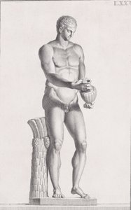 Statue eines männlichen Athleten, 1734