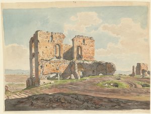 Die große Villa der Quintilier an der Via Appia von Carlo Labruzzi