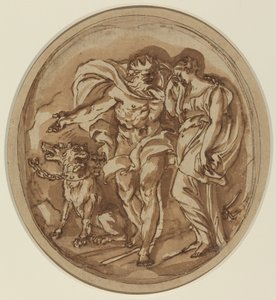 Pluto bringt Proserpina zu den Toren der Hölle