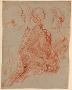 Studie eines jungen Bischofs in Anbetung von Carlo Maratti