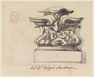 Entwurf für ein Ornament von Carlo Marchionni