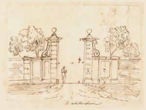 Entwurf für ein Tor einer Villa, 1750–55