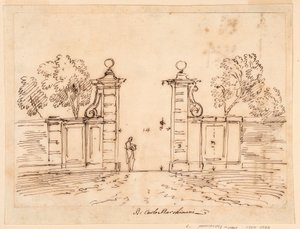 Entwurf für ein Tor einer Villa, 1750–55