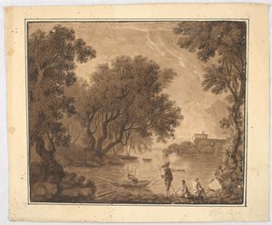 Fischer in der Landschaft