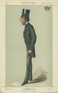 Der Marquis von Westminster, der reichste Mann Englands, 16. Juli 1870, Vanity Fair Karikatur von Carlo Pellegrini