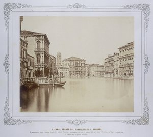 Venedig, Der Canal Grande von der San Barnabas Fähre
