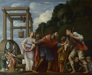 Moses verteidigt die Töchter Jethros, 1610