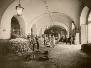 Innenansicht des militärischen Lederdepots während des Großen Krieges von Carlo Wulz